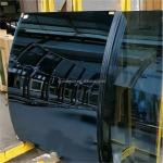QJY20240308-01 Clear Tinted Float Curved Toughened Glass Fine Edge