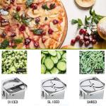 Stainless Steel Fruit Vegetable Chopper 3 In 1 Mandoline Slicer for Commercial