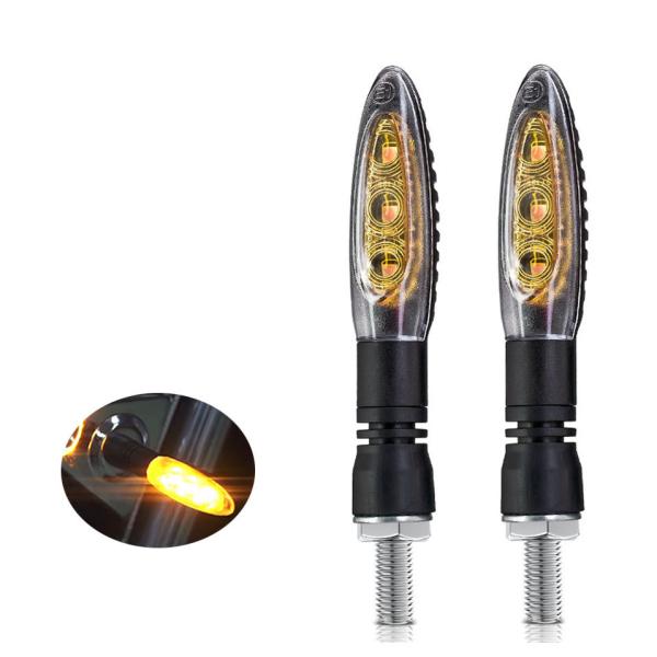 Motorcycle Turn Signal Lights Classic Amber DC12V High Brightness For YYZXD-53