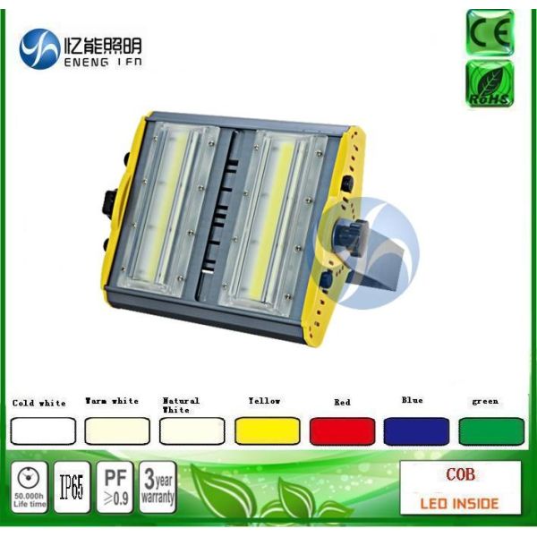 Bridgelux cob 100W 120W led cob flood light led Tunnel lamp140LM/W Red green green blue yellow color with AC85-265V