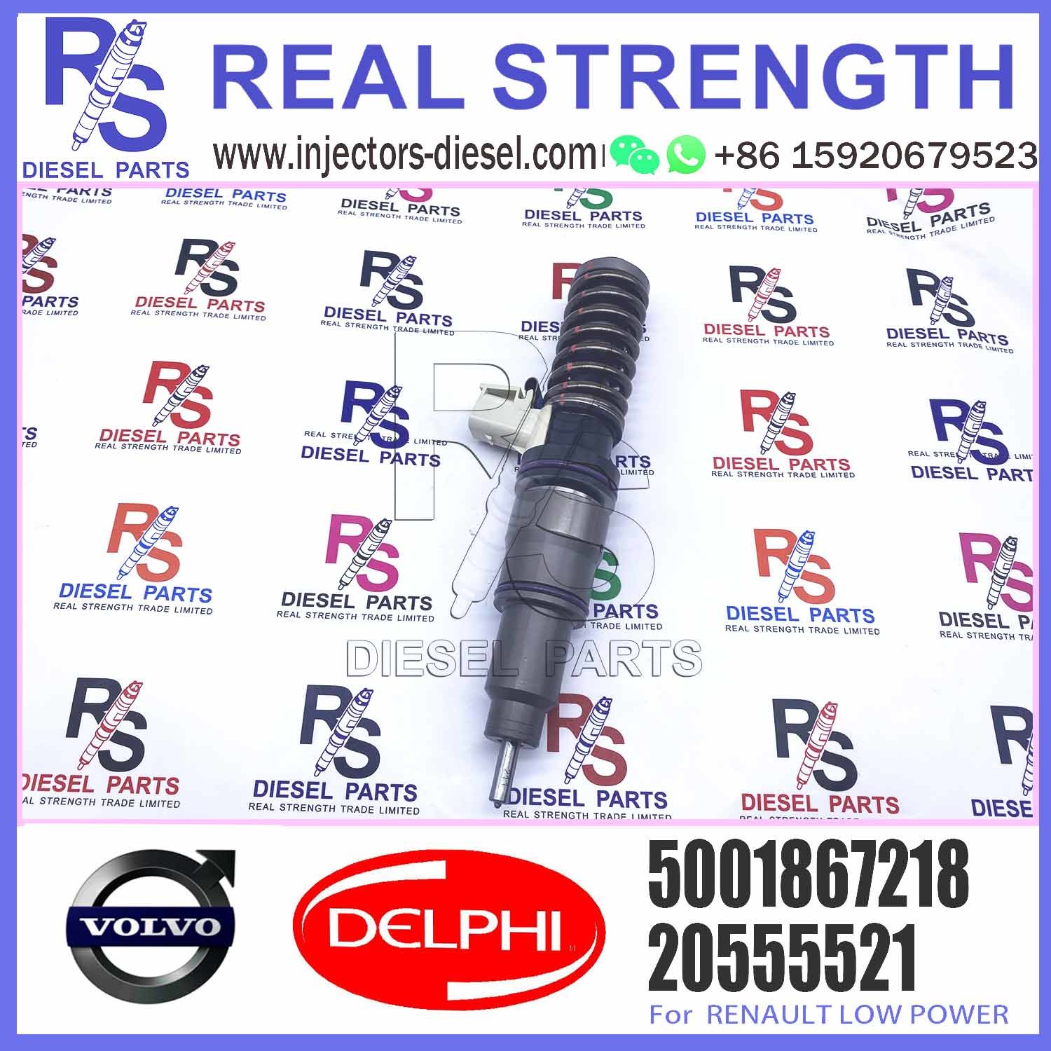 High Quality Diesel Fuel Injector 20555521 5001867218 7420555521 BEBE4D04002 For RENAULT LOW POWER