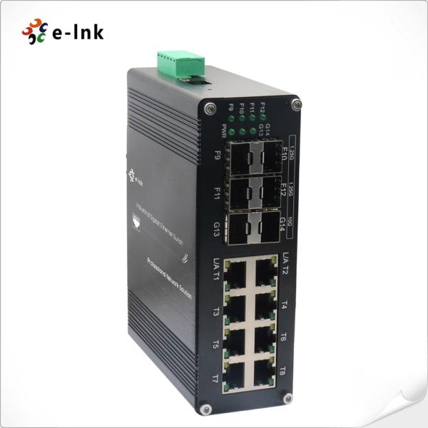 Industrial L2+ 8-Port 10 100 1000T + 4-Port 1G SFP + 2-Port 10G SFP+ Managed