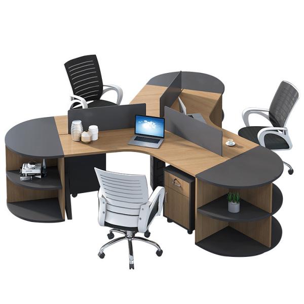 3/6 Person Workstation Simple Modern Office Furniture with Desk Chair and