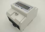 Inside Battery DIN Rail Energy Meter Novel Appearance With Transparent Meter