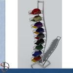 12 Tiers Floor Standing Hat Rack Metal Wire Baseball Cap Display Rack