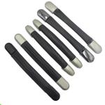 OEM ODM Short Handbag Buckles Handles Black And Silver