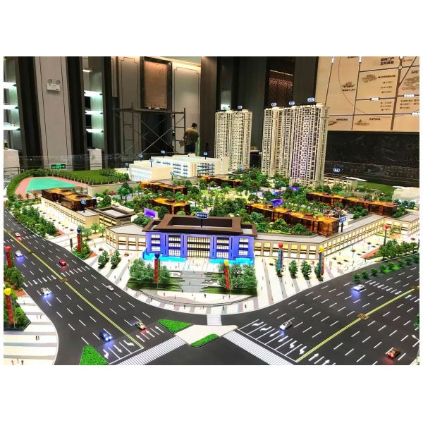 Modern Architectural Model Office Building Scale Model 1:100 Accurate