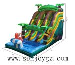 Environmentally Friendly Inflatable Jungle Water Park Slide For Recreation