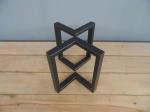 16" H X 14" W BRACKET COFFEE TABLE LEGS METAL, HEIGHT 12" - 17" SET(2)