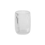 Ribbed Clear Bathroom Toilet Accessories Set 5pcs Pumpkin Style Lotion Pump