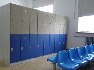 Wholesale Lightweight Double Tier Lockers , Blue Door Staff Room Lockers For Hospitals from china suppliers