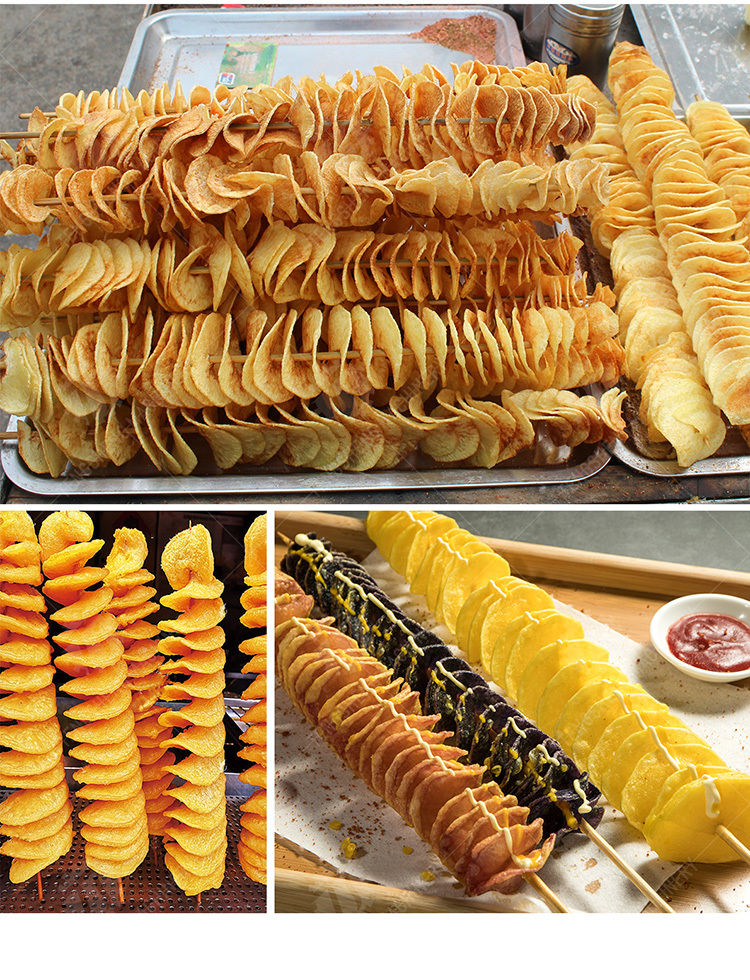 Electric potato twister Potato processing production Machine fries Potato chips Potato flake