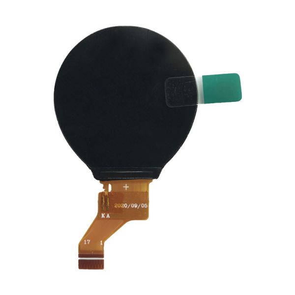1.09 Inch Round TFT Display 240X240 Resolution 17PINS MCU Interface Driving IC GC9A01 400cd/M2