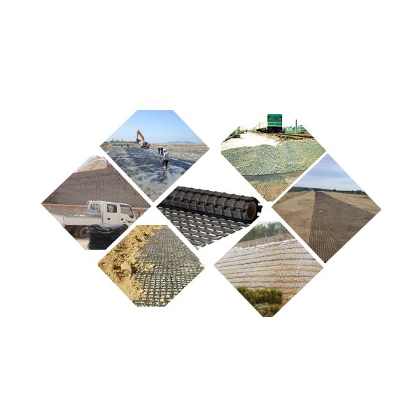 900-50KN High Strength Polyester Uniaxial Geogrid For Stabilication Reinforcement