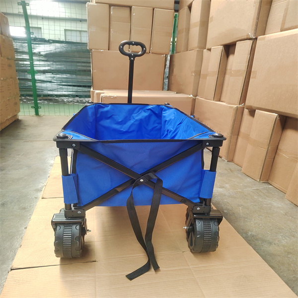 Beach Folding All Terrain Wagon 600D Oxford Foldable Utility Wagon With Retractable Handle