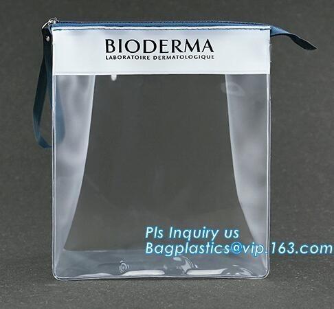 cosmetic zipper bag clothes bags, Slider zipper stand up bag, Plastic Cosmetic
