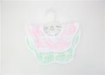2pk Jacquard Milk Feeding Bibs , Wipeable Baby Boy Dribble Bibs High Wter