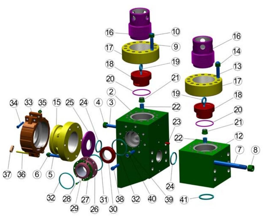Southwest T1300/1600 mud pump liner, SW 14P220 mud pump, SW10P130 mud pump, SW F1000 mud pump fluid end module, liner
