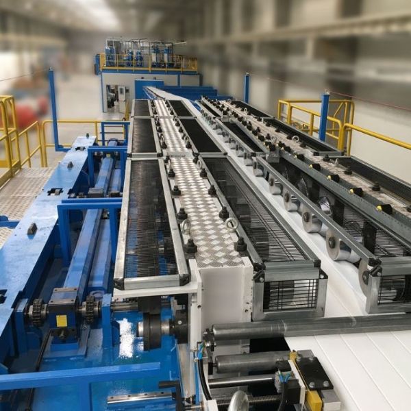 3-8m/min PU Sandwich Panel Production Line With 5.5KW Main Power