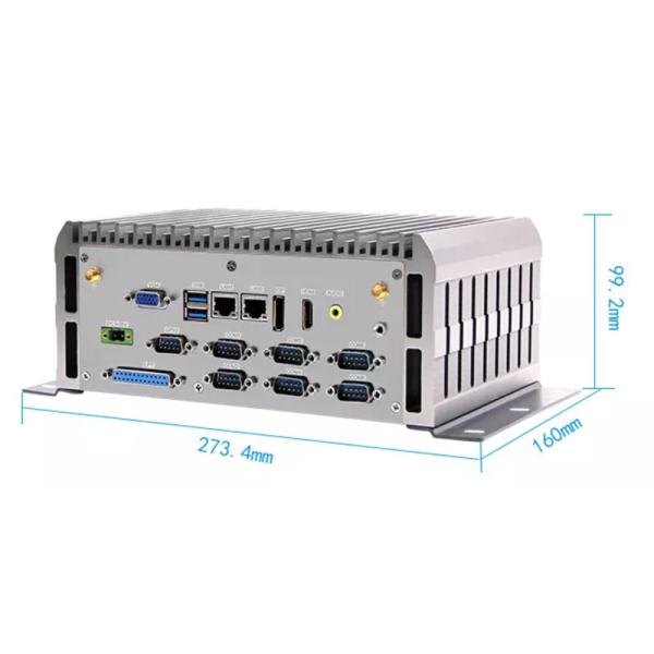 Intel® 4th generation i7-4700MQ X86 Fanless Industrial Mini PC 2LAN 6COM LPT DP