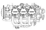 300hp 220kW Six Cylinder Aircraft Piston Engine Lycoming IO 580
