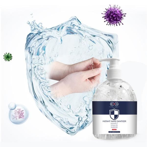 Effective Antibacterial Hand Sanitizer Gel 500ml , Hand Washing Gel Without