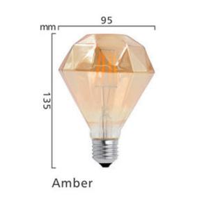 Wholesale Commercial Led Filament Lamp E27 4w E27 Led Light Bulb Amber Gold G95 G125 from china suppliers