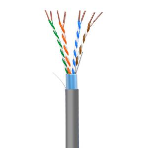 Wholesale 0.47mm Copper Grey Jacket 1000Ft Cat5e FTP LSZH Network Cable from china suppliers