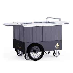 Buy cheap black Mobile Teppanyaki Grill Durable for over 20 years Food grade board Hibachi from wholesalers