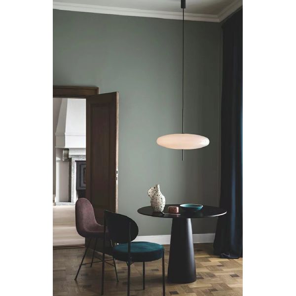 Black And White Flying Saucer Pendant Light Modern Art Bedroom Pendant Lamp(WH-GP-116)