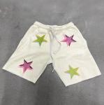 Customized Labels Mens Sweat Shorts Distressed Cut Raw Hem Edge Shorts for