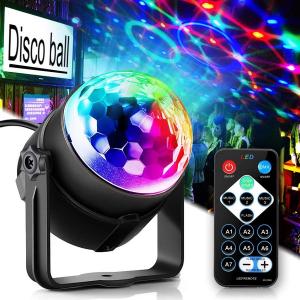 Wholesale RGB Disco Ball Party Lights DJ Disco Light LED Projector Strobe Lamp Birthday Party Car Club Bar Karaoke Xmas Sound Acti from china suppliers