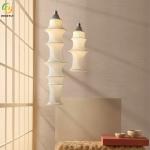 Fabric Long Chandelier For Living Room Dining Room Tea Room Bedroom Bar Bedside