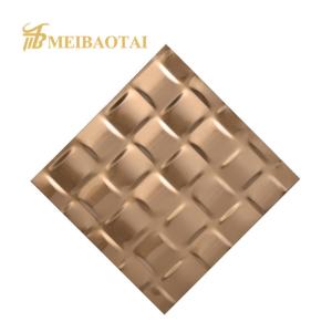 Wholesale POSCO Embossed Stainless Steel Sheet For Kitchen Wall Cladding Chequer from china suppliers