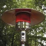 220 cmH Stainless Steel Silver Flexible Radiant Propane Mushroom Heater
