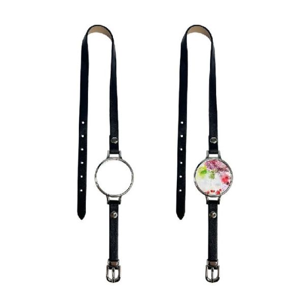 Sublimation Charm Bracelet Custom Print Photo Leather Aromatherapy Essential Oil Diffuser Cuff Sublimation Blank Bracelet