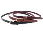 Adjustable Thin Women's Fashion Leather Belts Gold Pin Buckle