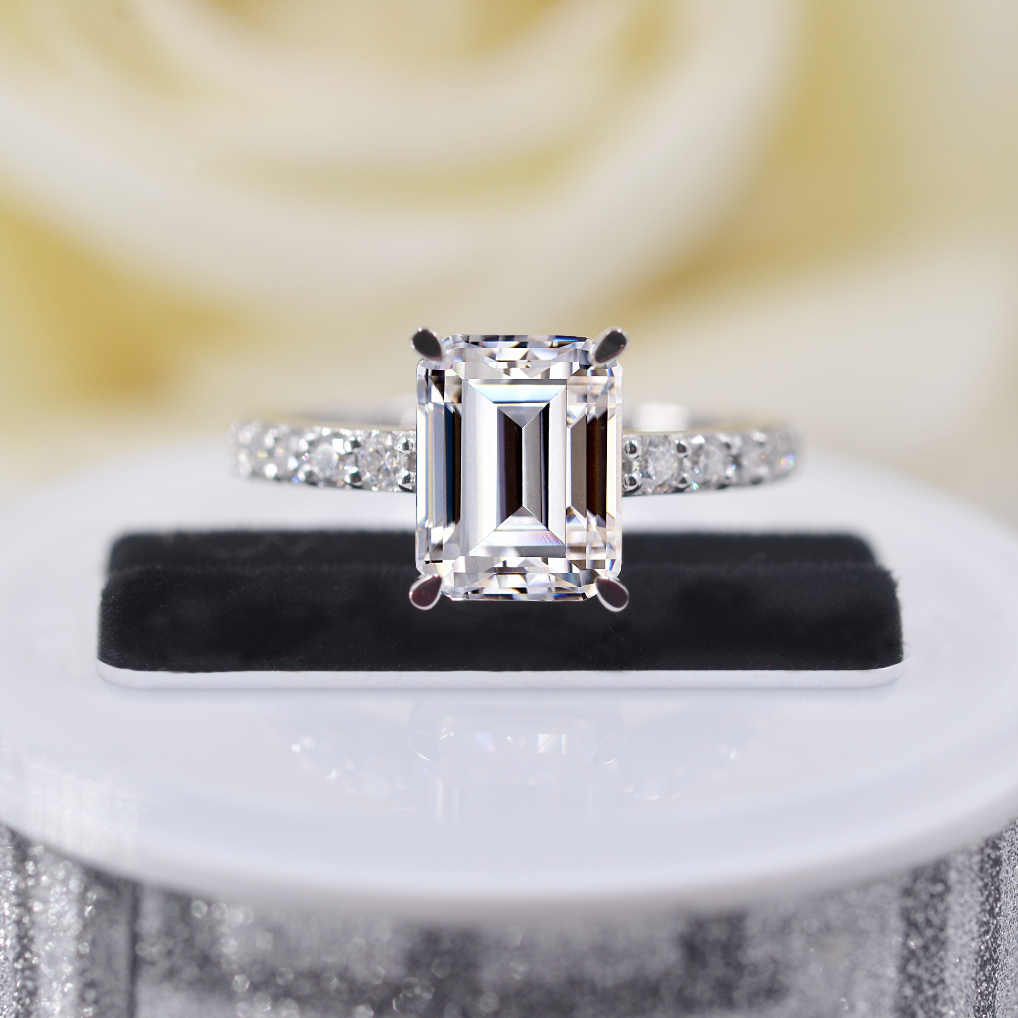 1ct-3ct HPHT Emerald Cut Loose Lab Grown Diamonds With IGI Certificate