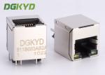 10/100 BASE 180 degree Rj45 Lan Jack vetical insertion ethernet connector