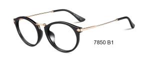 Wholesale Fashionable Flexible Round Eye Parim Eyeglasses Frames / Metal Temple Eyeglass Frames from china suppliers