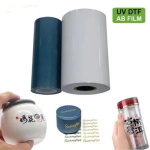 Wholesale High Hardness UV Film 60cm CMYK Polymer Glossy White Varnish A+B Film from china suppliers