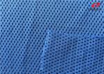 Blue Colour Dry Fit Polyester Sports Mesh Fabric Athletic Lining Fabric For