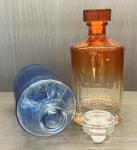 Glass Bottle for Whiskey Vodka Gin 500ml Capacity Mountain Design Spray Cap