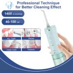 5 Modes Teeth Clean Mini Cordless Water Flosser Oral Teeth 300ml Detachable Tank