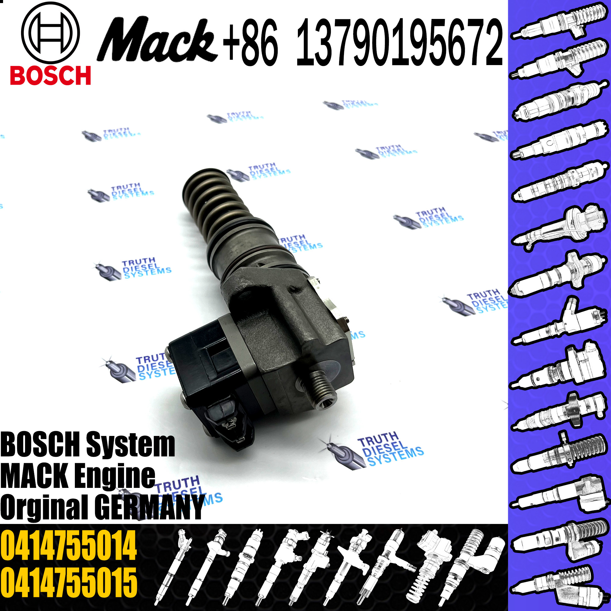 BOSCH Diesel fuel Unit pump assembly 313GC5233MX 0414755014 0414755015 0986445011 0986445012 for E7 Trucks