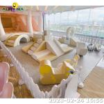 Kids Soft Play Equipment White Indoor Outdoor Rental Hire Climbing Tunnel