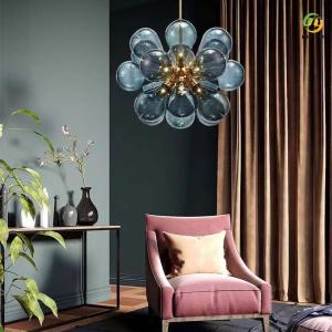 Wholesale Postmodern Luxury Glass Pendant Light G9 3000k For Living / Dining Room from china suppliers