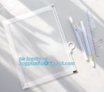 PVC slider Zip lockk bag for stationery, file,school kids, stationery packaging