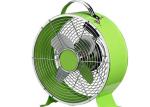 Low Noise 8 Inch Decorative Retro Alarm Clock Fan 2 Speed 25W Metal Blades BSCI