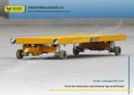 Flatbed Material Transfer Cart / Industrial Transfer Car Draw Bar Tow Mode